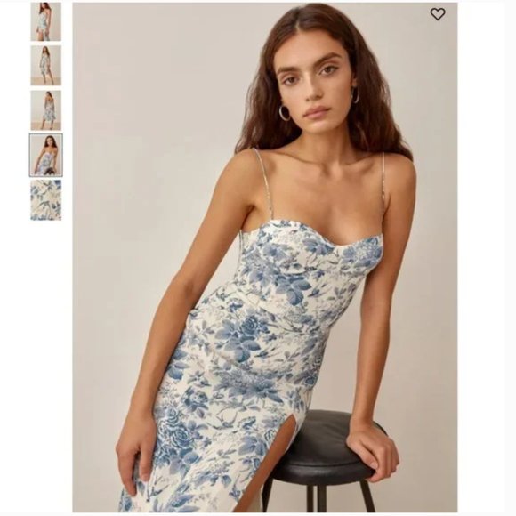 Reformation Juliette Dress - Pompadour - Picture 3 of 10